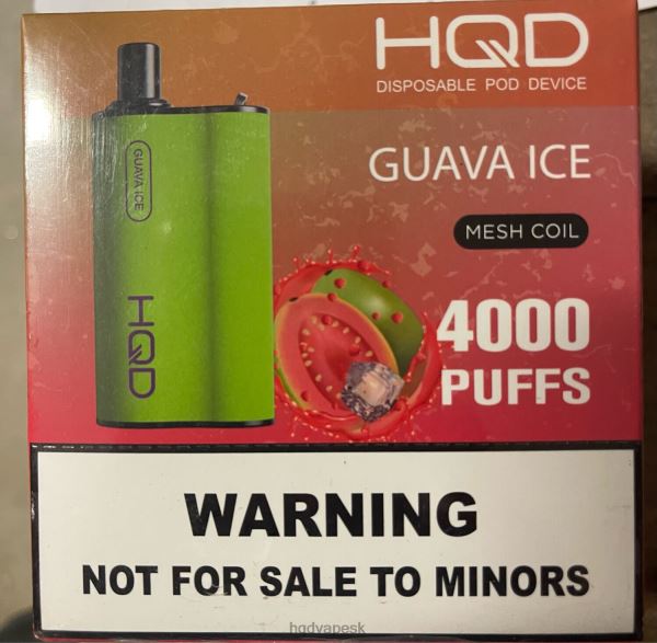 HQD Cigareta - HQD BOX 4000 ťahov P4P2F109 guava ľad