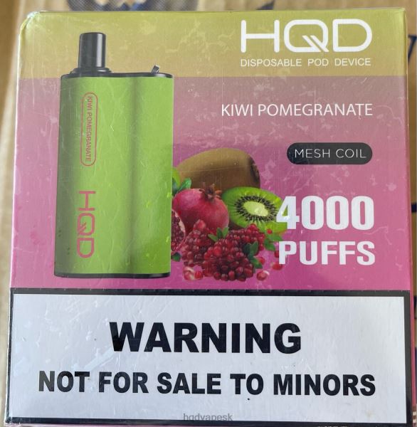 HQD Cigareta - HQD BOX 4000 ťahov P4P2F99 kiwi granátové jablko