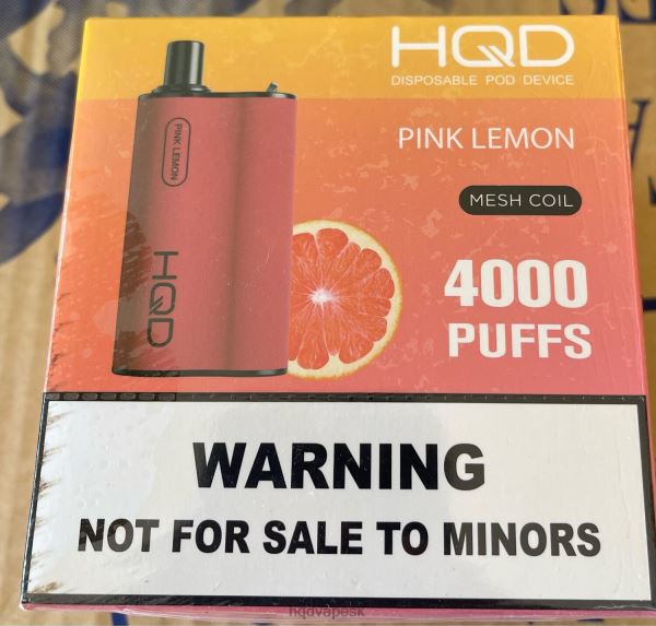 HQD Online Shop - HQD BOX 4000 ťahov P4P2F75 ružový citrón
