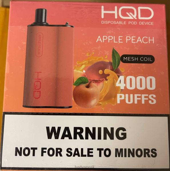 HQD Vape Bratislava - HQD BOX 4000 ťahov P4P2F74 jablko broskyňa