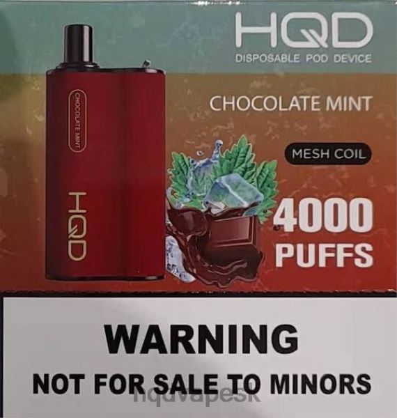 HQD Vape SK - HQD BOX 4000 ťahov P4P2F111 čokoládová mäta
