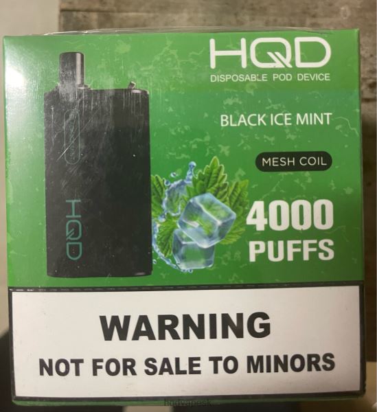 HQD Vape Sale - HQD BOX 4000 ťahov P4P2F108 čierna ľadová mäta