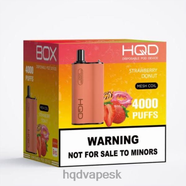 HQD Vape Sale - HQD BOX 4000 ťahov P4P2F118 jahodový donut