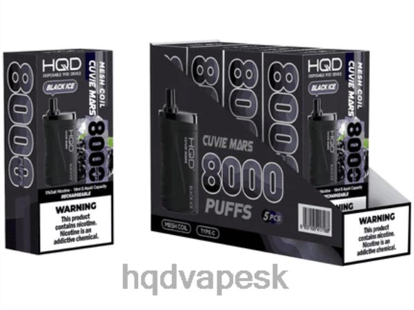 HQD Online Shop - HQD CUVIE MARS jednorazové P4P2F135 čierny ľad