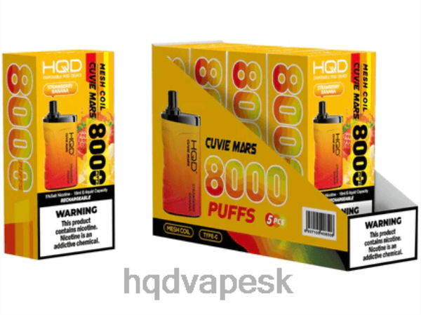 HQD Online Shop - HQD CUVIE MARS jednorazové P4P2F255 jahodový banán
