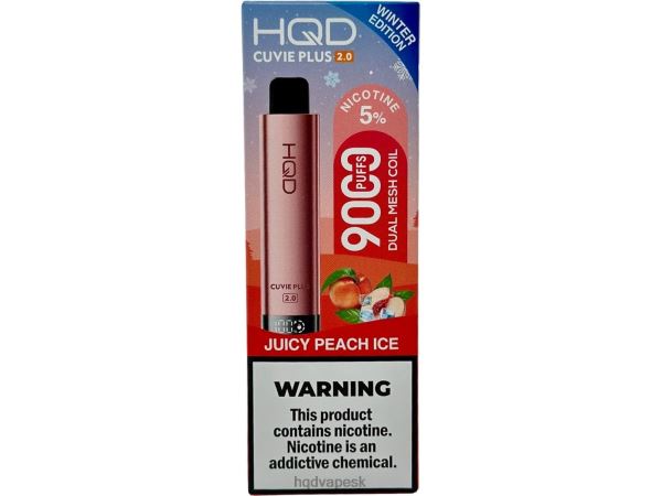 HQD Vape Bratislava - HQD CUVIE PLUS 2.0 (zimné vydanie) P4P2F204 šťavnatý broskyňový ľad