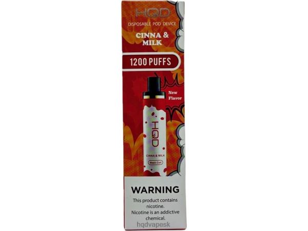 HQD Vape Bratislava - HQD CUVIE PLUS jednorazové P4P2F154 škorica a mlieko