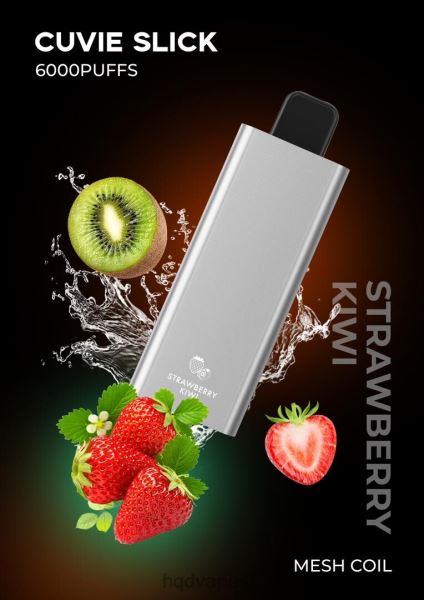 HQD Vape Bratislava - HQD CUVIE SLICK 6000 ťahov P4P2F24 hladké jahodové kiwi
