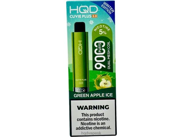 HQD Vape Cena - HQD CUVIE PLUS 2.0 (zimné vydanie) P4P2F172 ľad zo zeleného jablka