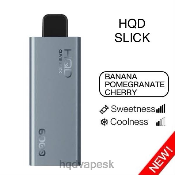 HQD Vape Cena - HQD CUVIE SLICK 6000 ťahov P4P2F22 hladký banán granátové jablko čerešňa