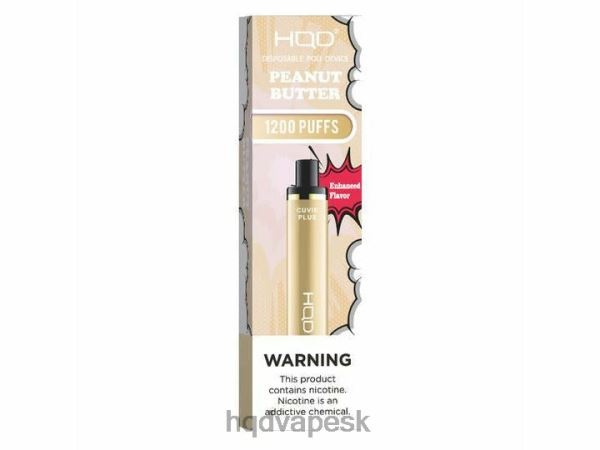 HQD Vape SK - HQD CUVIE PLUS jednorazová vapa P4P2F231 arašidové maslo