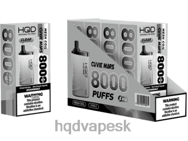 HQD Vape Shop - HQD CUVIE MARS jednorazové P4P2F156 jasný