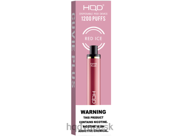 HQD Vape Shop - HQD CUVIE PLUS jednorazové P4P2F246 červený ľad