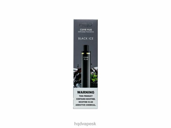 HQD Vape Shop - HQD CUVIE PLUS jednorazová vapa P4P2F136 čierny ľad