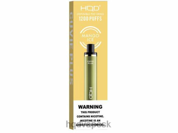 HQD Vape Shop - HQD CUVIE PLUS jednorazová vapa P4P2F216 mangový ľad
