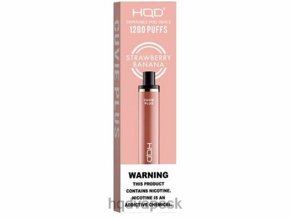 HQD Vape Shop - HQD CUVIE PLUS jednorazová vapa P4P2F256 jahodový banán