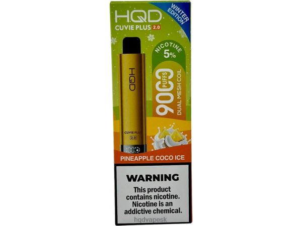 HQD Vape Slovensko - HQD CUVIE PLUS 2.0 (zimné vydanie) P4P2F233 ananásový kokosový ľad