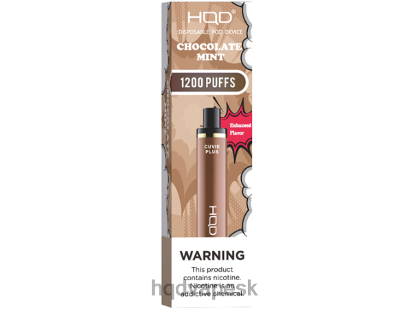 HQD Vape Slovensko - HQD CUVIE PLUS jednorazová vapa P4P2F153 čokoládová mäta