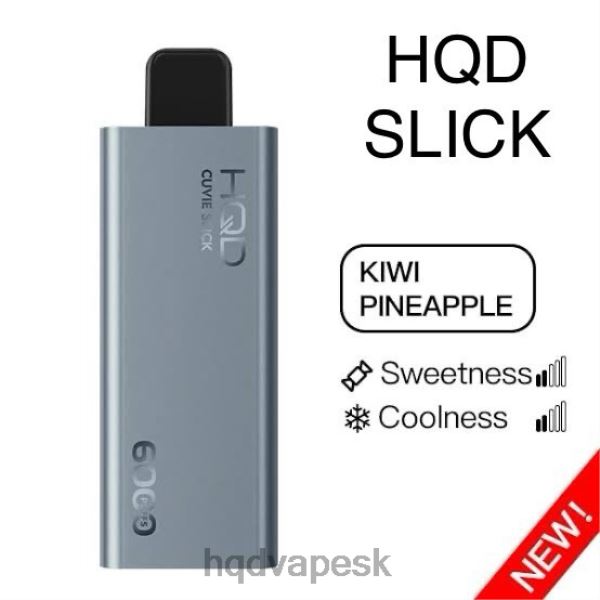HQD Vape Slovensko - HQD CUVIE SLICK 6000 ťahov P4P2F23 hladký kiwi ananás
