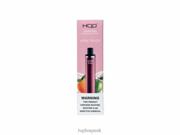 HQD Wholesale - HQD CUVIE PLUS jednorazová vapa P4P2F127 jablko broskyňa