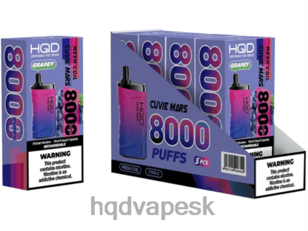 Jednorázová Cigareta HQD - HQD CUVIE MARS jednorazové P4P2F170 hroznový