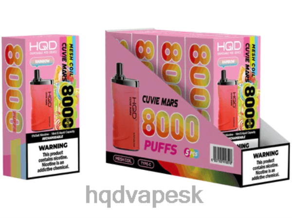 Jednorázová Cigareta HQD - HQD CUVIE MARS jednorazové P4P2F240 dúha