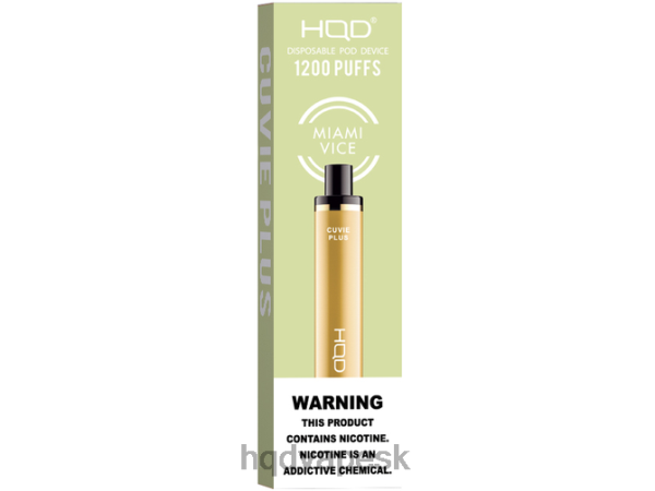 Jednorázová Cigareta HQD - HQD CUVIE PLUS jednorazová vapa P4P2F220 miami vice