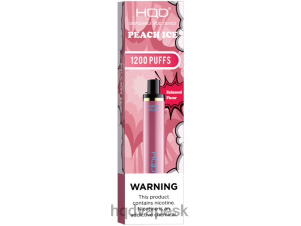 Jednorázová Cigareta HQD - HQD CUVIE PLUS jednorazová vapa P4P2F230 broskyňový ľad