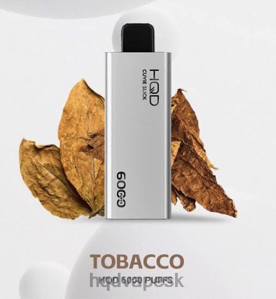 Jednorázová Cigareta HQD - HQD CUVIE SLICK 6000 ťahov P4P2F40 hladký tabak