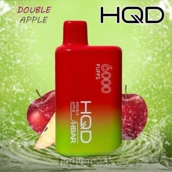 HQD Cigareta - HQD HBAR 6000 ťahov P4P2F49 dvojité jablko