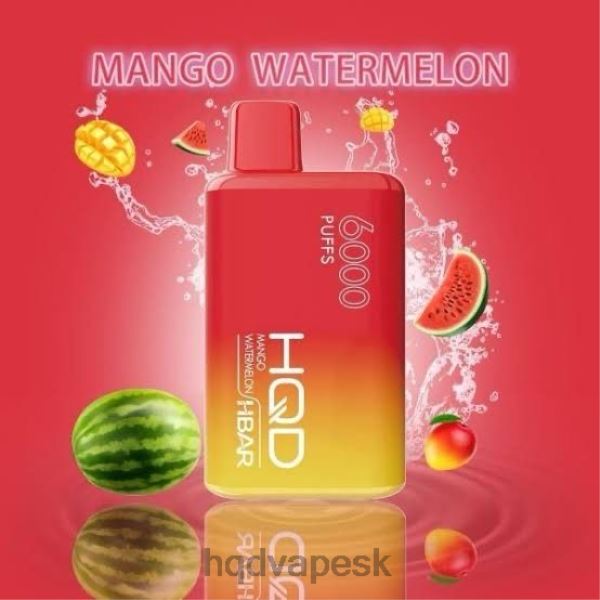 HQD Online Shop - HQD HBAR 6000 ťahov P4P2F55 mango vodný melón