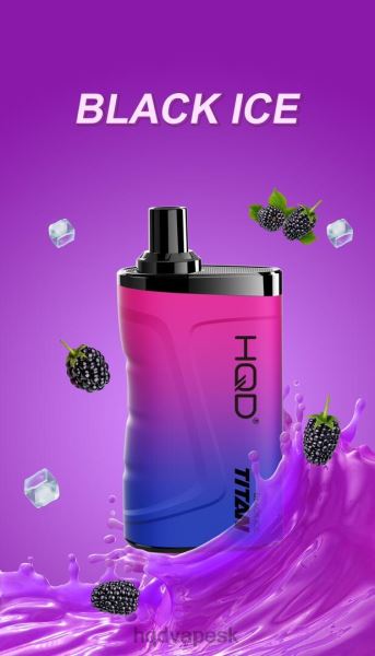 HQD Vape Bratislava - HQD TITAN 7000 ťahov P4P2F14 čierny ľad