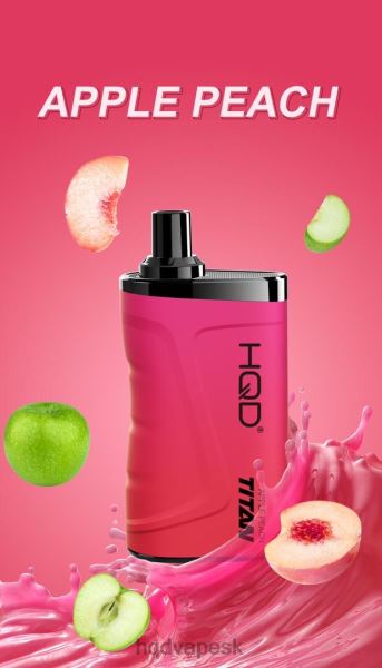 HQD Vape Cena - HQD TITAN 7000 ťahov P4P2F12 jablko broskyňa