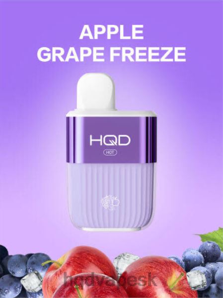 HQD Cigareta - HQD HOT 5000 ťahov P4P2F59 jablko hrozno zmraziť